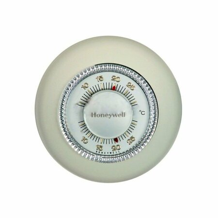 AMERICAN IMAGINATIONS 24V Round Beige Single Pole Thermostat in Plastic AI-37316